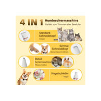 Produktbild von MOPUEA 4 in 1 Elektrische Hundeschermaschine und Katzenhaarschneider Set mit Nagelschleifer für Hunde und Katzen Weiß