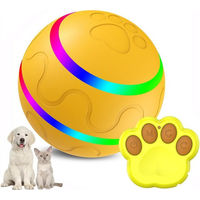 Produktbild von MOPUEA Interaktives Hundespielzeug Intelligenzspielball mit LED und Fernbedienung für kleine bis mittlere Hunde Gelb
