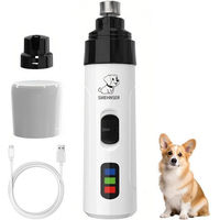 Produktbild von MOPUEA Krallenschleifer für Hunde und Katzen mit Dual-Speed-Regelung und USB-Aufladung in Weiß