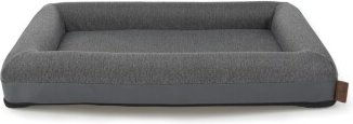 MORE Hundekissen Liegeplatz Supreme XL mit Memory Foam in Grau – Bild 1 von 3