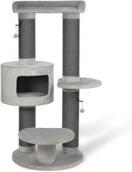 MORE Kratzbaum Henry für Katzen aus Sisal in Grau groß – Bild 1 von 3