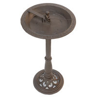 Produktbild von Moritz 2in1 Vogeltränke und Sonnenuhr aus Metall in Braun