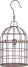 Moritz Vogelkäfig Dekokäfig Pflanzkäfig aus Metall in Altbraun – Bild 1 von 3