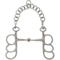 Produktbild von Mors Gebiss Sefton Barcelone für dreifache Anbindung aus Edelstahl in Silber mit aufgerautem Ende