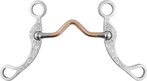 Produktbild von Morso Western-Sanftgebiss für Pferde mit verzierten Edelstahlstangen 12,5 cm