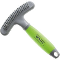 Produktbild von Moser Unterwollrechen für langhaarige Hunde aus Metall in Grau und Grün - 1 Stk.