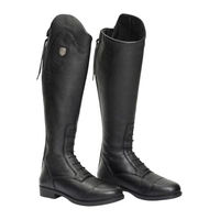 Produktbild von Mountain Horse 2026 Juniors Ragazza Reitstiefel für Kinder aus Leder Schwarz