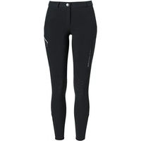 Produktbild von Mountain Horse Bond Softshell Reithose für Damen in Schwarz mit Fleece-Futter und wasserabweisender Funktion