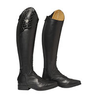 Produktbild von Mountain Horse Damen Reitstiefel aus Leder Schwarz Größe 36