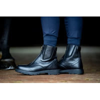 Produktbild von Mountain Horse Damen Reitstiefelette Wild River Zip Paddock aus Leder Schwarz Größe 38 EU
