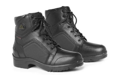 Mountain Horse Damen Winter Reitstiefel Arctica Lace Paddock aus Kunstleder Schwarz Größe 36 EU – Bild 1 von 12