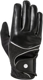 Mountain Horse Diamond Rider Reithandschuhe aus Leder Silber/Schwarz Größe XS – Bild 1 von 1