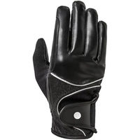 Produktbild von Mountain Horse Diamond Rider Reithandschuhe aus Leder Silber/Schwarz wasserabweisend Unisex