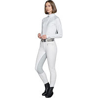 Produktbild von Mountain Horse Diana Breeches Reithose für Damen mit Kunstleder-Vollbesatz in Weiß Größe 38