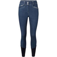 Produktbild von Mountain Horse Dream Denim Breeches Vollbesatz Reithose für Damen in Blau Größe 34