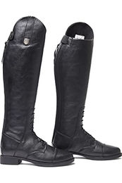 Mountain Horse Junior Veganza Long Riding Boots für Kinder aus Leder Schwarz Größe 39 – Bild 1 von 3