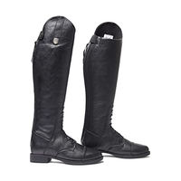 Produktbild von Mountain Horse Junior Veganza Long Riding Boots für Kinder aus Leder Schwarz Größe 39