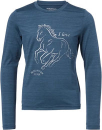 Mountain Horse Lovely Reitshirt Langarm für Kinder in Blau – Bild 1 von 1