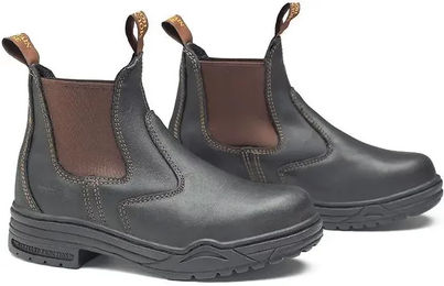 Mountain Horse Protective Jodhpur Reitstiefel aus Leder mit Stahlkappe Unisex – Bild 1 von 2