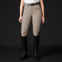 Produktbild von Mountain Horse Reithose Diana Damen Full-Grip Vollbesatz Taupe Größe 44 wasserabweisend