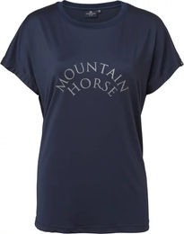 Produktbild von Mountain Horse Reitshirt Active Loose für Damen in Blau XXL