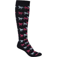 Produktbild von Mountain Horse Reitsocken für Kinder aus Baumwolle Schwarz Größe 30/35