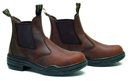 Mountain Horse Reitstiefel Stable Jodhpur aus Leder für Damen und Herren in Schwarz, Braun oder Beige Größe 36 EU – Bild 1 von 12