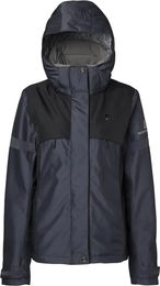 Produktbild von Mountain Horse Royal Grace Regenjacke für Damen mit Kapuze wasserdicht Blau Schwarz XL