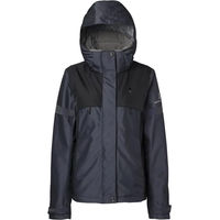 Produktbild von Mountain Horse Royal Grace Regenjacke für Damen mit Kapuze wasserdicht Blau Schwarz XL