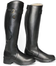 Mountain Horse Snowy River Damenreitstiefel aus Leder schwarz wasserdicht Winter – Bild 1 von 4