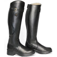 Produktbild von Mountain Horse Snowy River Damenreitstiefel aus Leder schwarz wasserdicht Winter