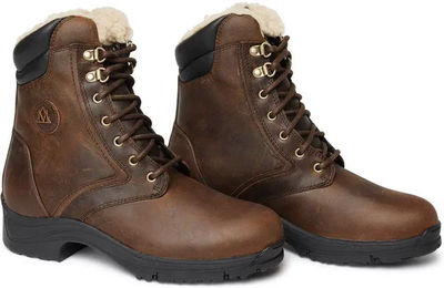 Mountain Horse Snowy River Winterstiefeletten aus Leder für Damen Braun wasserdicht – Bild 1 von 2