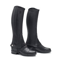 Produktbild von Mountain Horse Soft Rider Leggings Reithose aus Kunstleder Schwarz Größe L