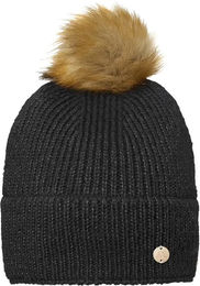 Mountain Horse Sparkle Pompom Mütze aus Fleece in Schwarz – Bild 1 von 1