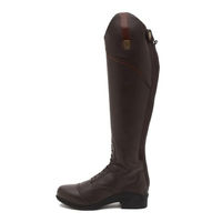 Produktbild von Mountain Horse Veganza Damen Reitstiefel aus Kunstleder Braun Größe 39 wasserabweisend vegan