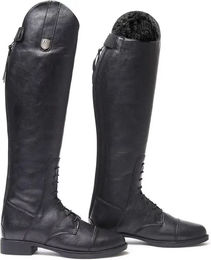 Mountain Horse Veganza Junior Winter Reitstiefel für Kinder aus Kunstleder Schwarz wasserabweisend – Bild 1 von 2