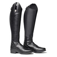 Produktbild von Mountain Horse Veganza Long Riding Boot Damen Reitstiefel aus Kunstleder Schwarz Größe 42