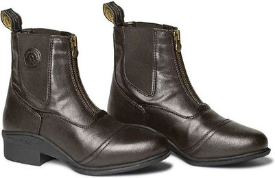 Mountain Horse Veganza Reitstiefel Damen mit Reißverschluss aus Kunstleder Braun Größe 41 – Bild 1 von 2