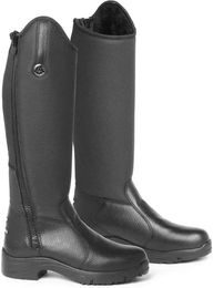 Mountain Horse Veganza Reitstiefel für Damen aus Leder wasserdicht Winter Schwarz Größe 36 – Bild 1 von 1
