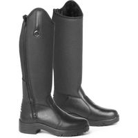 Produktbild von Mountain Horse Veganza Reitstiefel für Damen aus Leder wasserdicht Winter Schwarz Größe 36