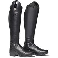Produktbild von Mountain Horse Veganza Reitstiefel für Damen aus veganem Kunstleder schwarz wasserdicht Regular-Narrow