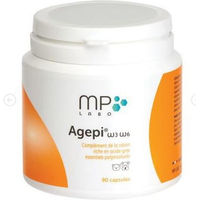 Produktbild von MP Labo Agepi Omega 3 & 6 Haut-Fell-Supplement mit 90 Kapseln