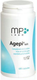 Produktbild von MP Labo Agepi Omega 3 Nahrungsergänzung für Haut, Fell, Gelenke und Herz in Kapseln 180 Stück