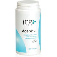 Produktbild von MP Labo Agepi Omega 3 Nahrungsergänzung für Haut, Fell, Gelenke und Herz in Kapseln 180 Stück