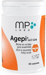Produktbild von MP Labo Agepi Omega Haut und Fell Nahrungsergänzung Kapseln