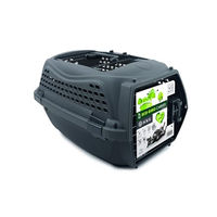 Produktbild von MPETS Transportbox Eco Giro S für Katzen aus Kunststoff in Dunkelgrau
