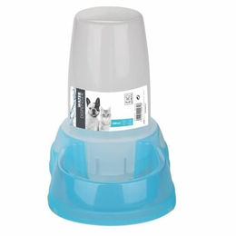 Produktbild von MPETS Wasser-Spender für Hunde aus Kunststoff Blau 1,5 l Set mit 3 Stück