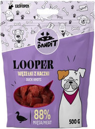 Produktbild von Mr. Bandit Looper Entenknoten Belohnungssnack für Hunde getreidefrei und monoprotein mit hohem Fleischanteil 500 g