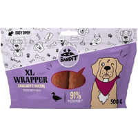 Produktbild von Mr. Bandit Wrapper XL Kausnack für Hunde mit Ente und Rind getreidefrei 500 g - 500 g