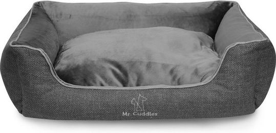 Mr. Cuddles Hundebett Pablo Hundekissen aus Schaumstoff Grau Größe M 80x50cm – Bild 1 von 5